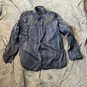 Embellished dress shirt